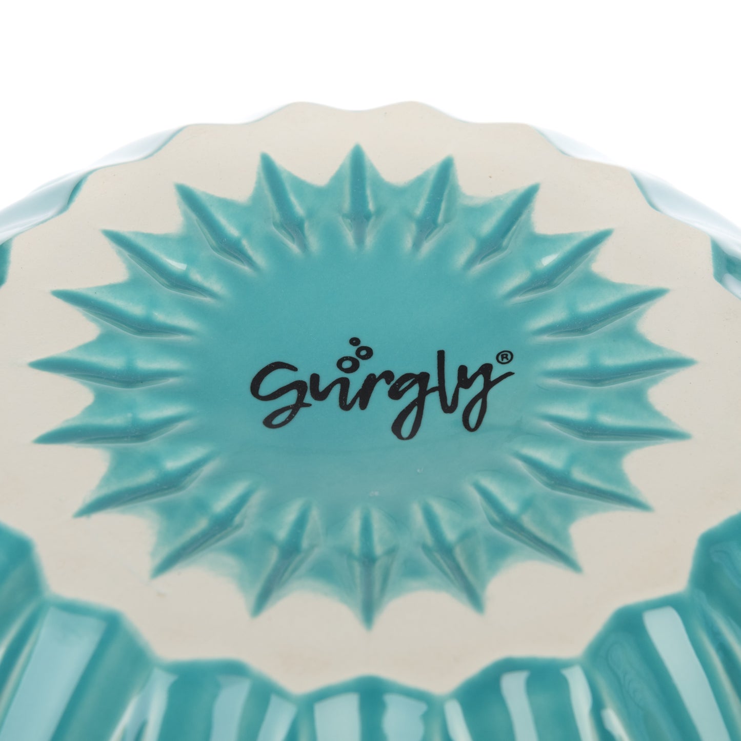 Large Aqua 28cm Etoile Fluted Salad Bowl