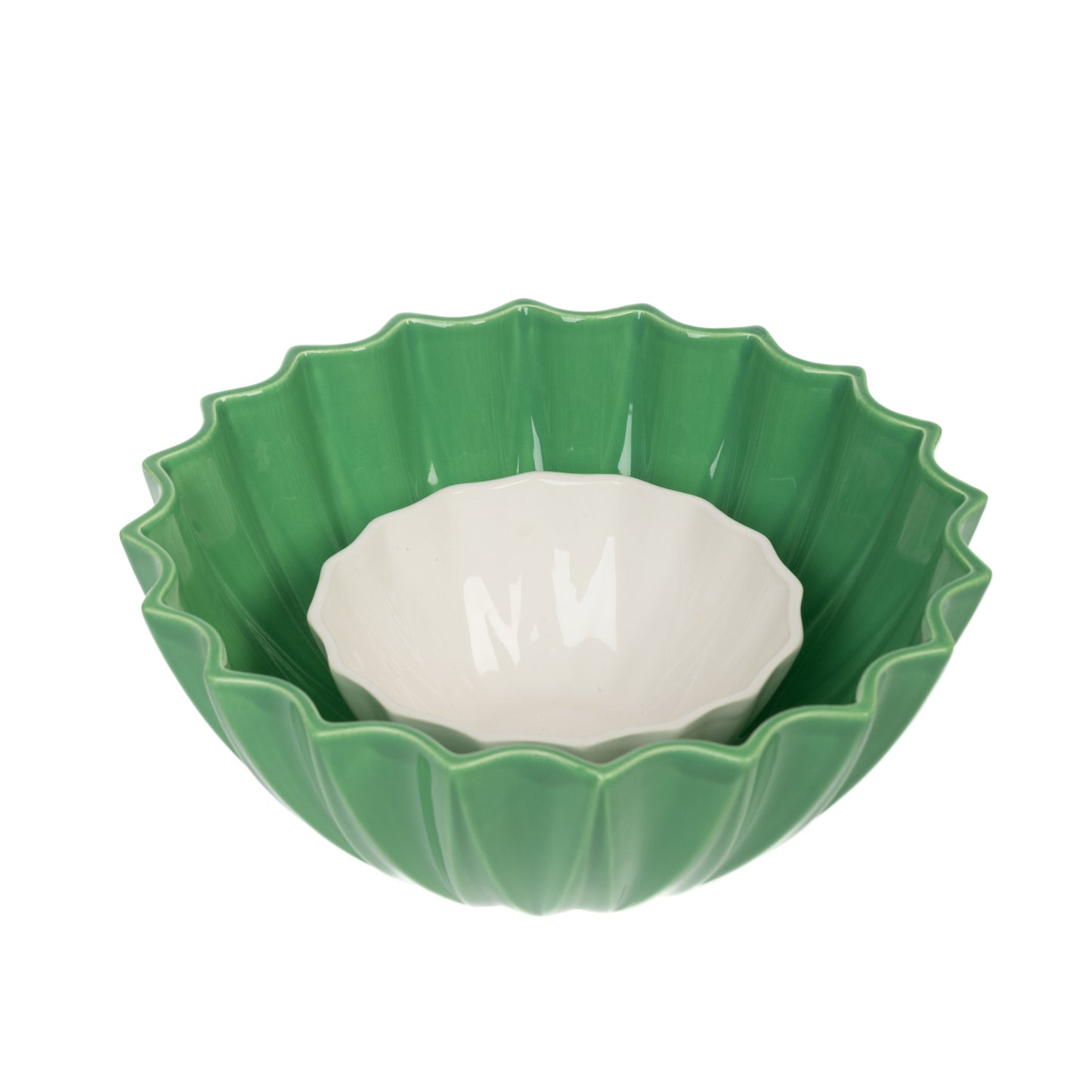 Large Pea 28cm Etoile Fluted Salad Bowl